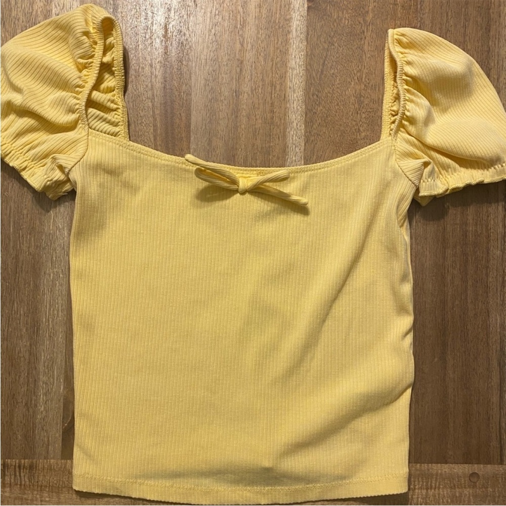 Yellow Sunday Best Square neck top